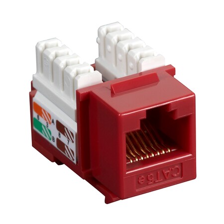 Black Box Black Box Connect Cat5E Rj-45 Keystone Jack Unshielded Red 25-Pack CAT5EJ-RD-25PAK